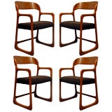 Set of 4 Baumann armchairs