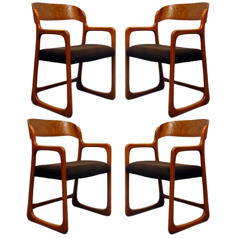 Set of 4 Baumann armchairs