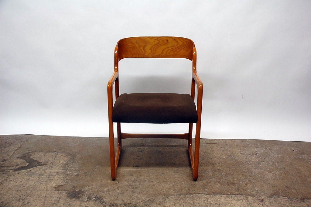 Mid-20th Century Set of 4 Baumann armchairs