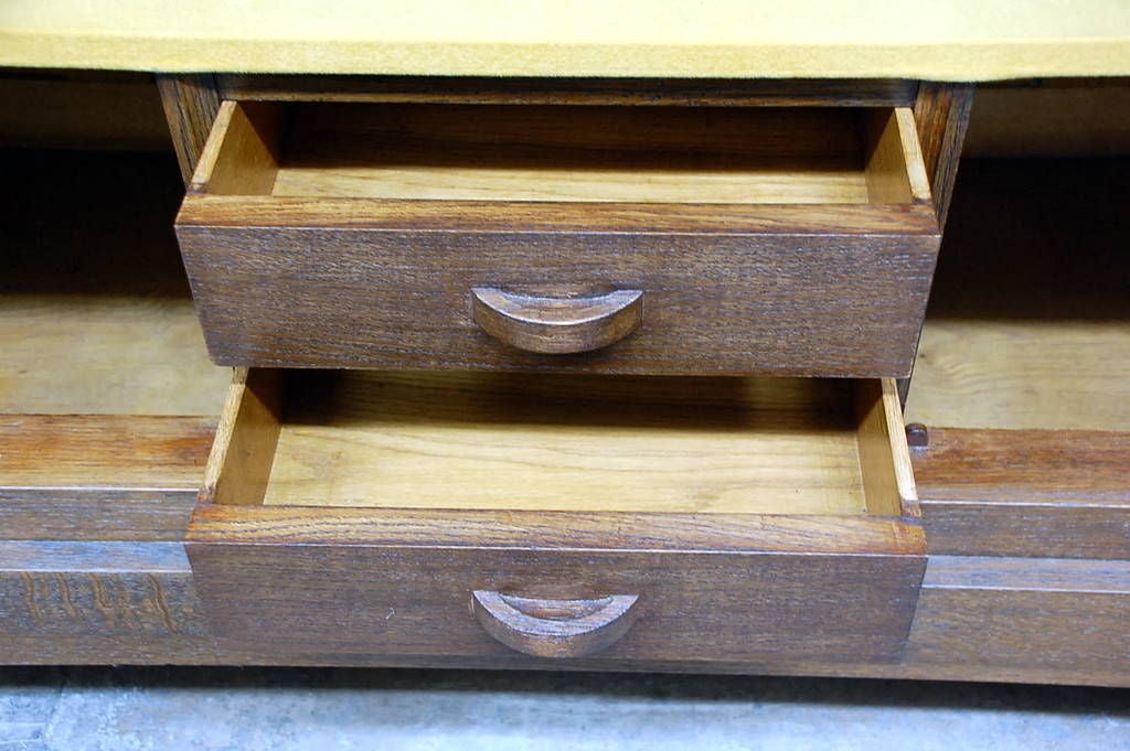 Impressive Oak Sideboard by Charles Dudouyt for La Gentilhommière 1