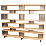 Large shelving unit in the style of Charlotte Perriand