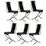 Set of 6 dining room chairs by Pierre Cardin for Maison Jansen