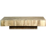 Spectacular faux marble resin coffee table by Arthur Elrod