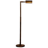 Classic articulated modernist brass reading lamp