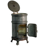 Vintage industrial zinc cooler
