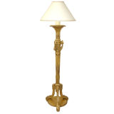 19th C. Louis XVI Style Giltwood Floor Lamp (GMD#2248)