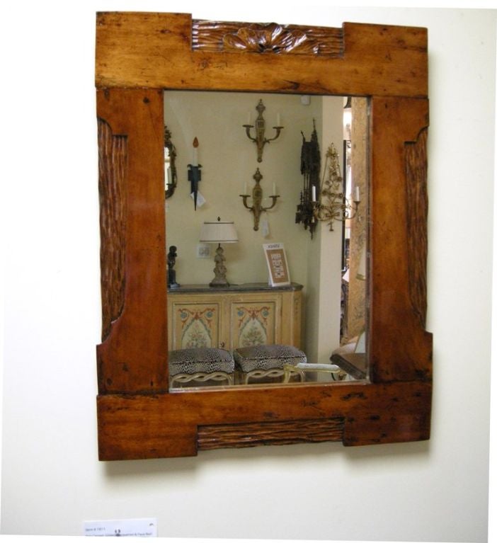 19th C. Walnut Mirror (GMD#2329)
