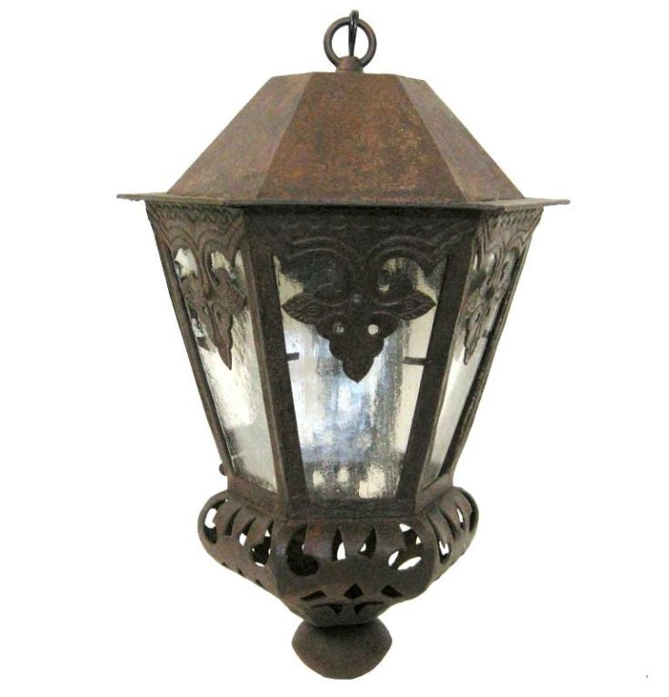 Pair Aged Iron Lanterns (GMD#2334)