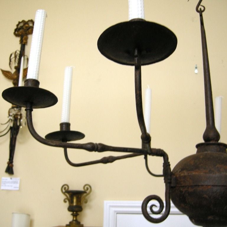 Colonial Style Iron Candle Chandelier (GMD#2356) 1