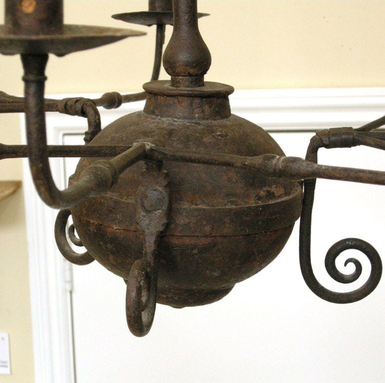 Colonial Style Iron Candle Chandelier (GMD#2356) 2
