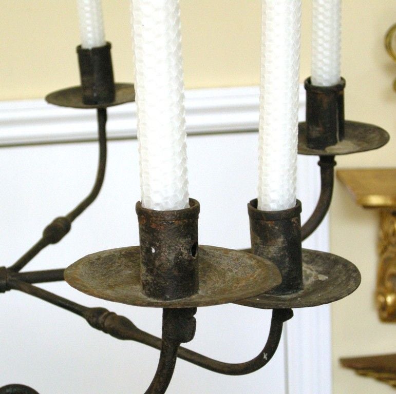 Colonial Style Iron Candle Chandelier (GMD#2356) 5