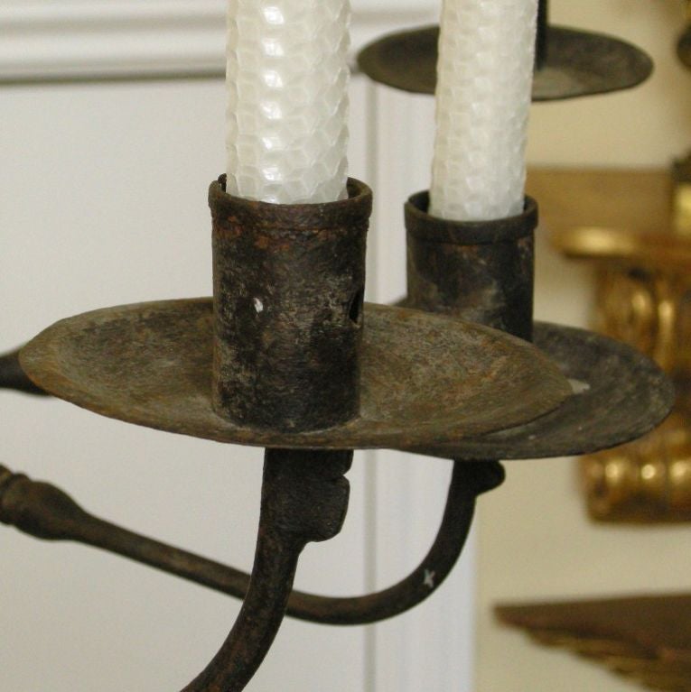 Colonial Style Iron Candle Chandelier (GMD#2356) 6