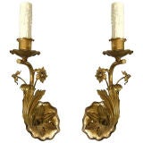 Pair French Gilt Bronze Sconces (GMD#2362)