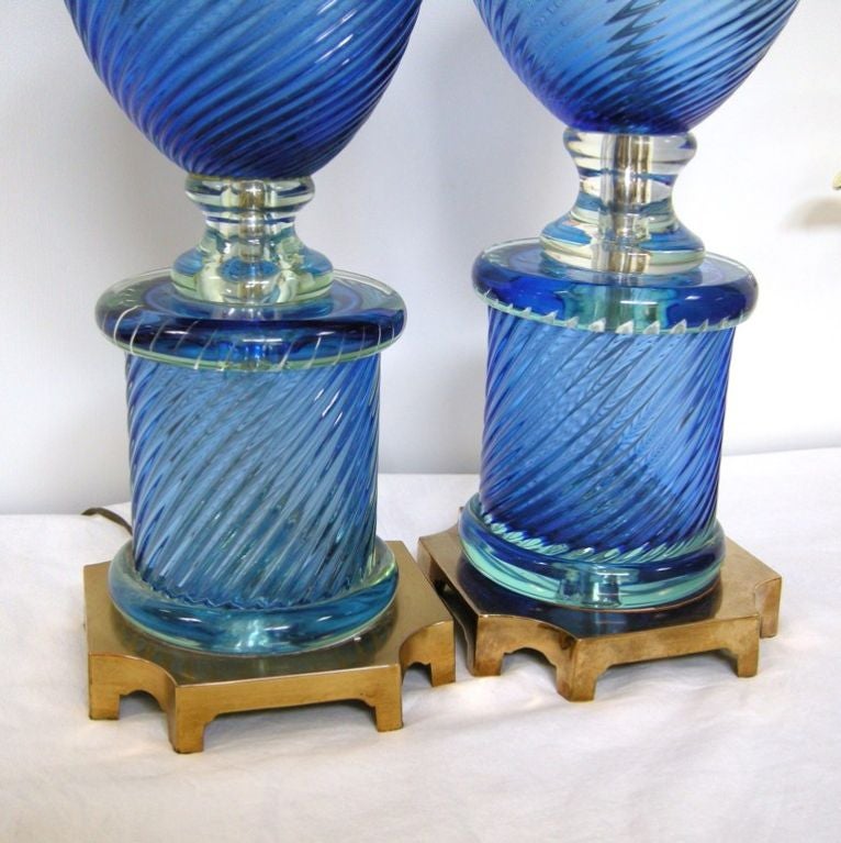 Pair Marbro Lamps Designed by Barovier (GMD#2173) 1