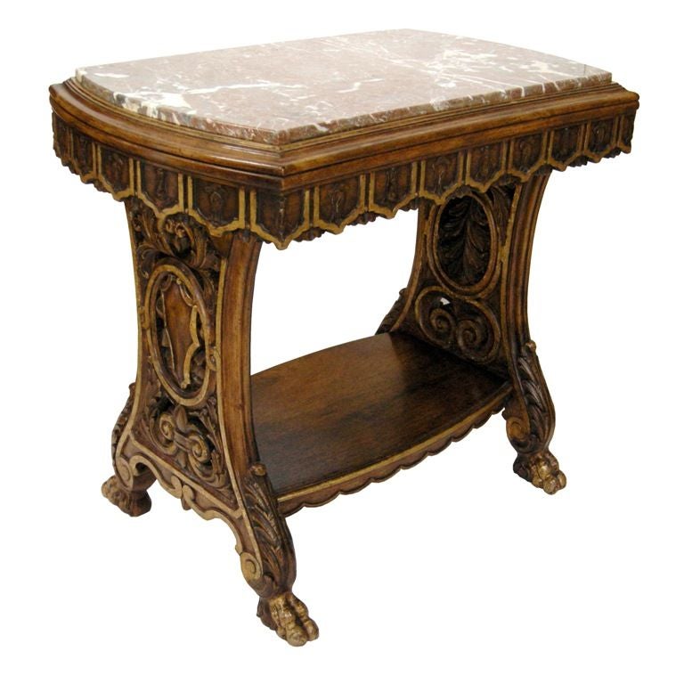 19th C. Renaissance Style Side Table (GMD#2152)