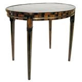 18th C. Macassar Ebony & Brass Side Table (GMD#2180)