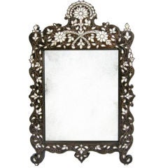Antique Syrian Rosewood & Shell Mirror (GMD#2182)