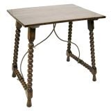 19th C. Spanish Walnut Side Table (GMD#2201) 19th C. Spanish Walnut Side Table (GMD#2201)