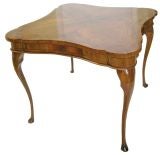 Walnut Marquetry Game Table (GMD#2219)