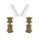 Pair Bronze Lamps - 'Mignon' (GMD#2225)