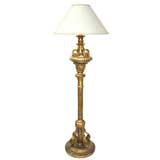 19th C. Louis XIV Giltwood Torchiere Lamp (GMD#2233)