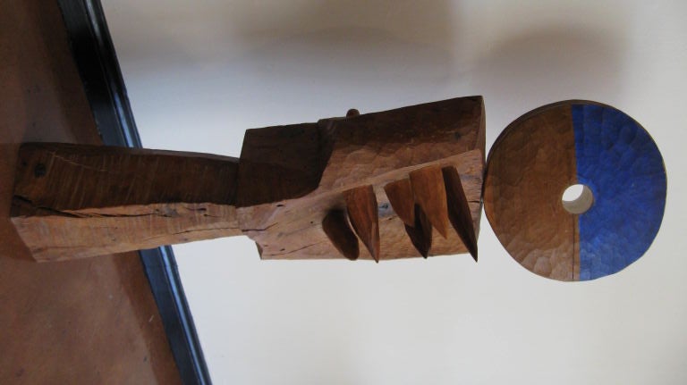 ABSTRACT WOOD SCULPTURE, MADE IN CALIFORNIA IN THE EARLY 60'S