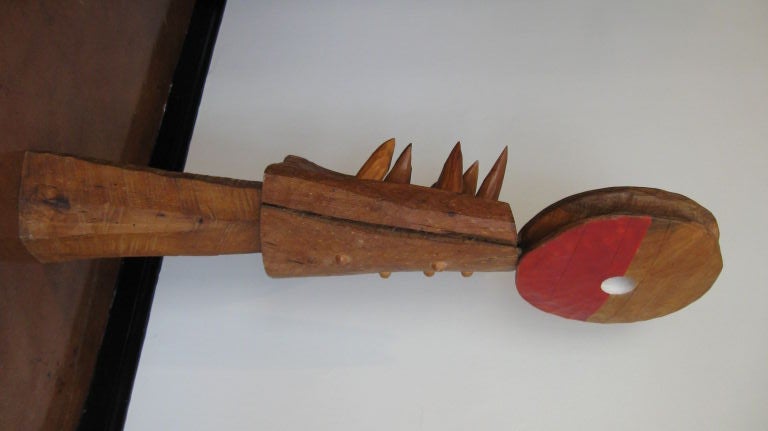 American Abstract Wood Sculpture