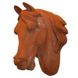 SPECTACULAR TERRACOTTA  HORSE HEAD