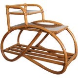 SINGLE RATTAN SIDE TABLE BY PAUL FRANKL