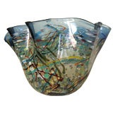 Blown Glass Handkerchief Bowl by John Gerletti
