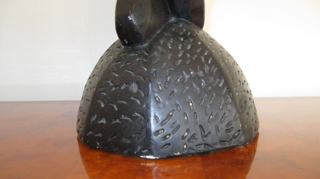 SINGLE TABLE LAMP SCULPTURE AFTER HENRY MOORE 1