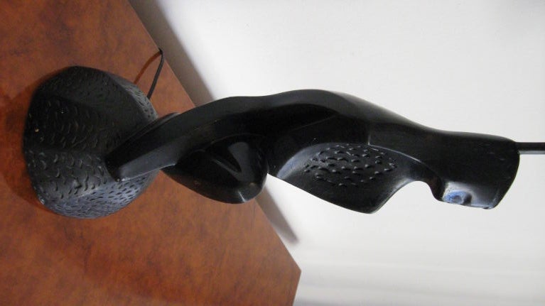 SINGLE TABLE LAMP SCULPTURE AFTER HENRY MOORE 2