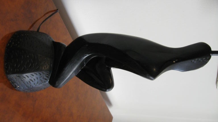 SINGLE TABLE LAMP SCULPTURE AFTER HENRY MOORE 3