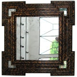 Vintage MASSIVE FAUX TORTOISE SHELL MIRROR