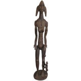 HAND CARVED AFRICAN FEMALE SCULPTURE
