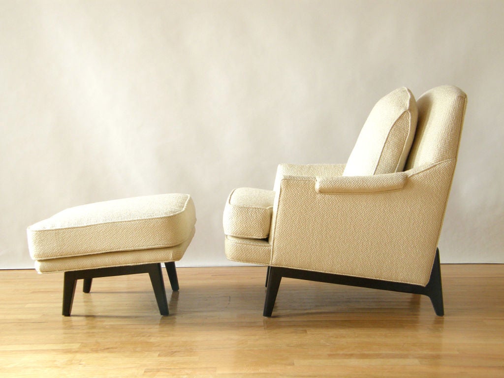 20th Century Dunbar lounge chairs and ottoman
