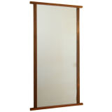 Rosewood and walnut wall mirror