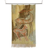 Deer and fawn tapestry