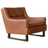 Torbjorn Afdal leather lounge chair