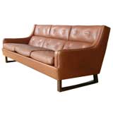 Vintage Torbjorn Afdal leather sofa