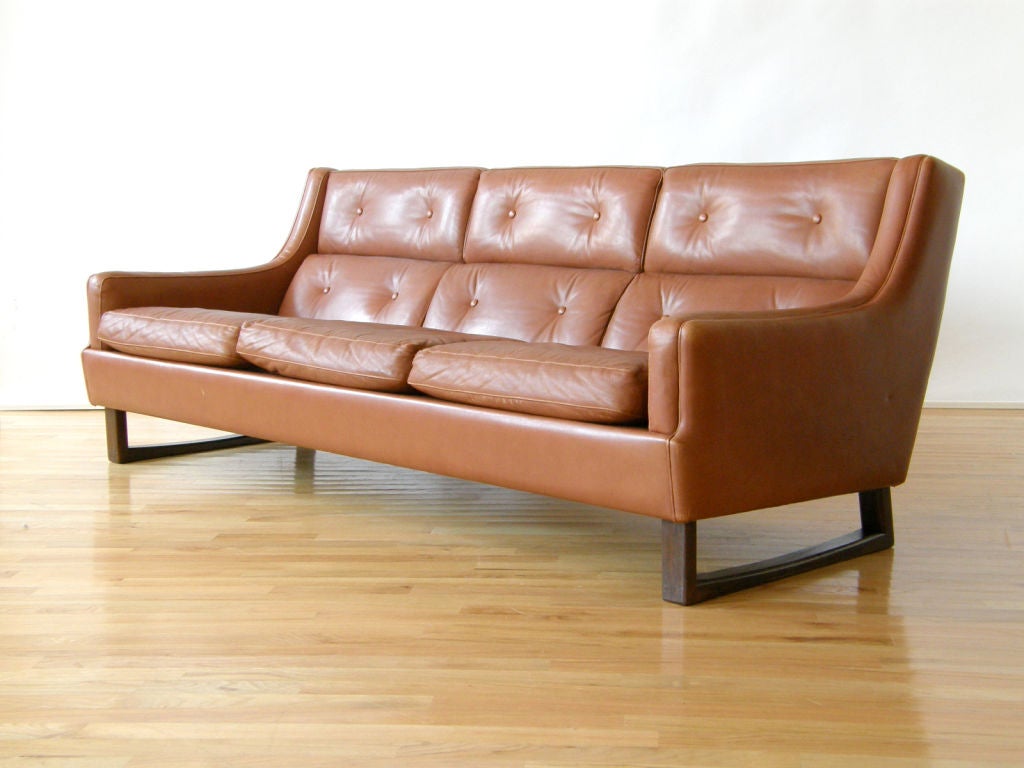 Norwegian Torbjorn Afdal leather sofa