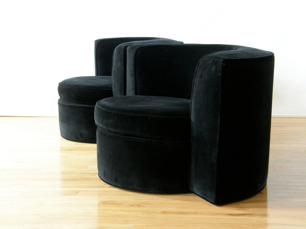 Art Deco style barrel chairs 1