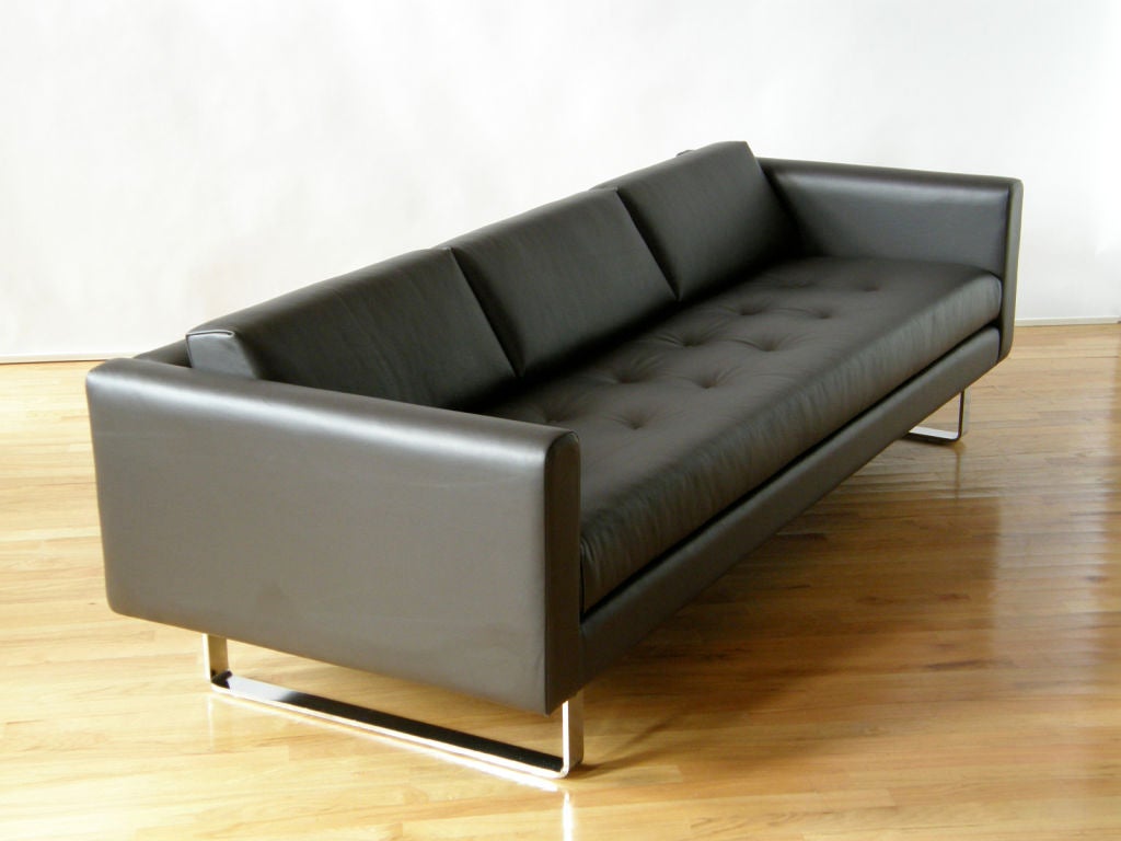 American Directional leather sofa