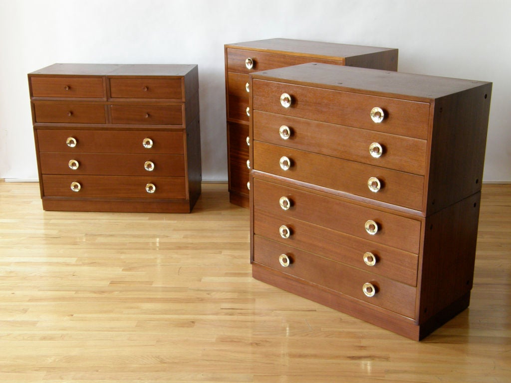 20th Century Modular mahogany case pieces