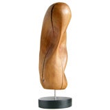 Fractured form walnut sculpture Fractured form walnut sculpture
