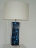 Retro French Lucite Table Lamp