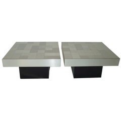 Pair of French Low Tables attributed to Pierre Cardin