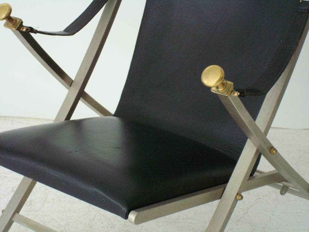 Maison Jansen Folding Campaign Chair