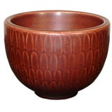 Nils Thorsson Marselis Maroon Glazed Ceramic Bowl