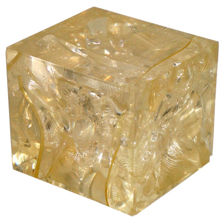 Pierre Giraudon Fractal Resin Cube